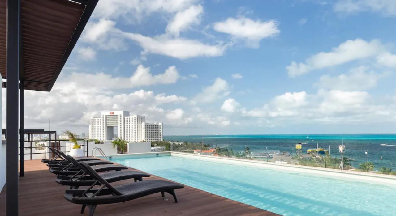 Elegant Apartment Well Located In The Hotel Zone Of Cancún Eksteriør bilde